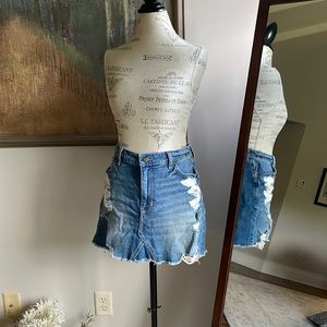 Size 11 Hollister High-Rise Jean Skirt